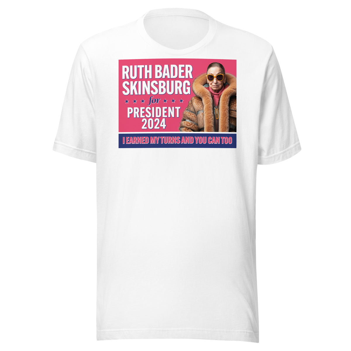 Ruth Bader Skinsburg For President 2024 Unisex t-shirt