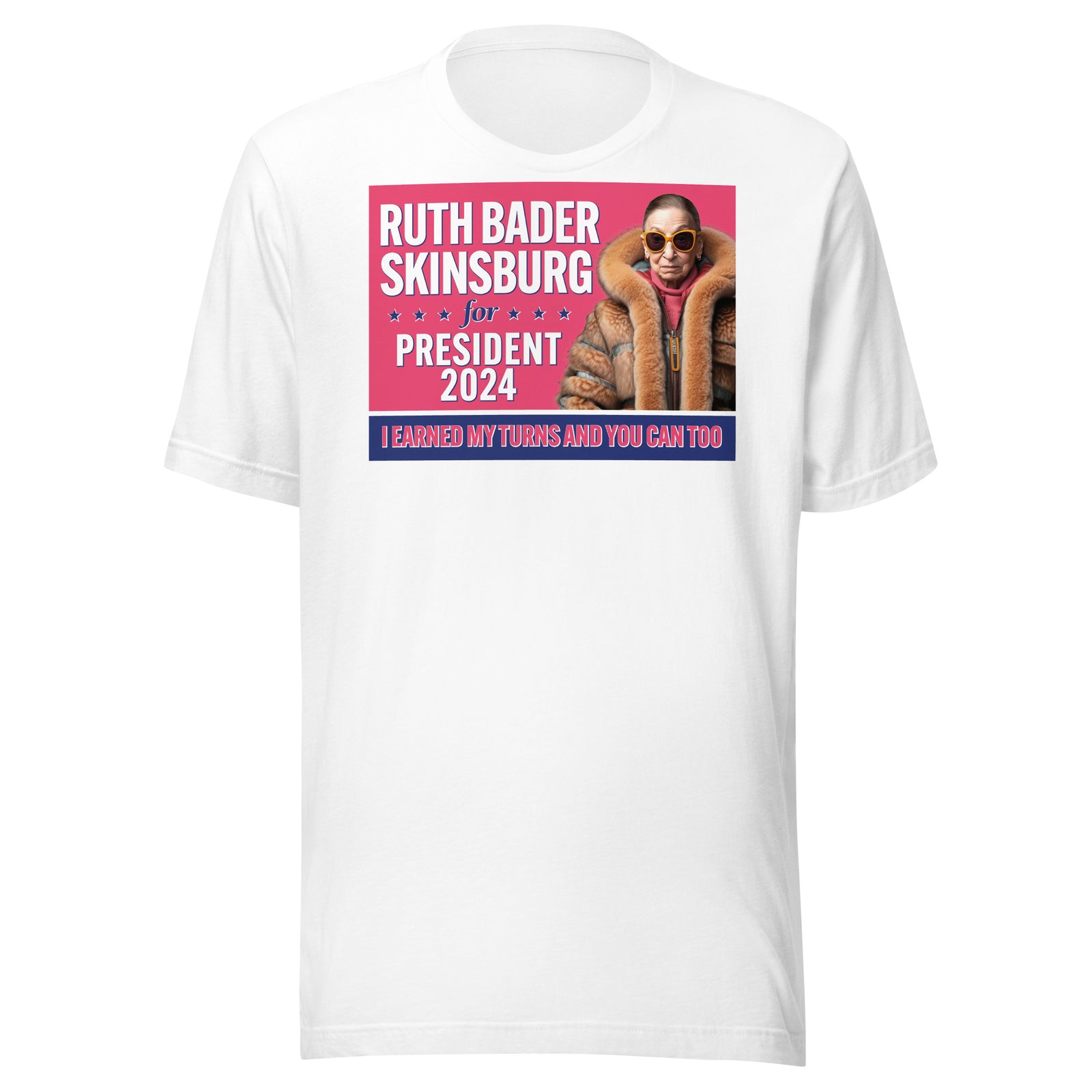 Ruth Bader Skinsburg For President 2024 Unisex t-shirt