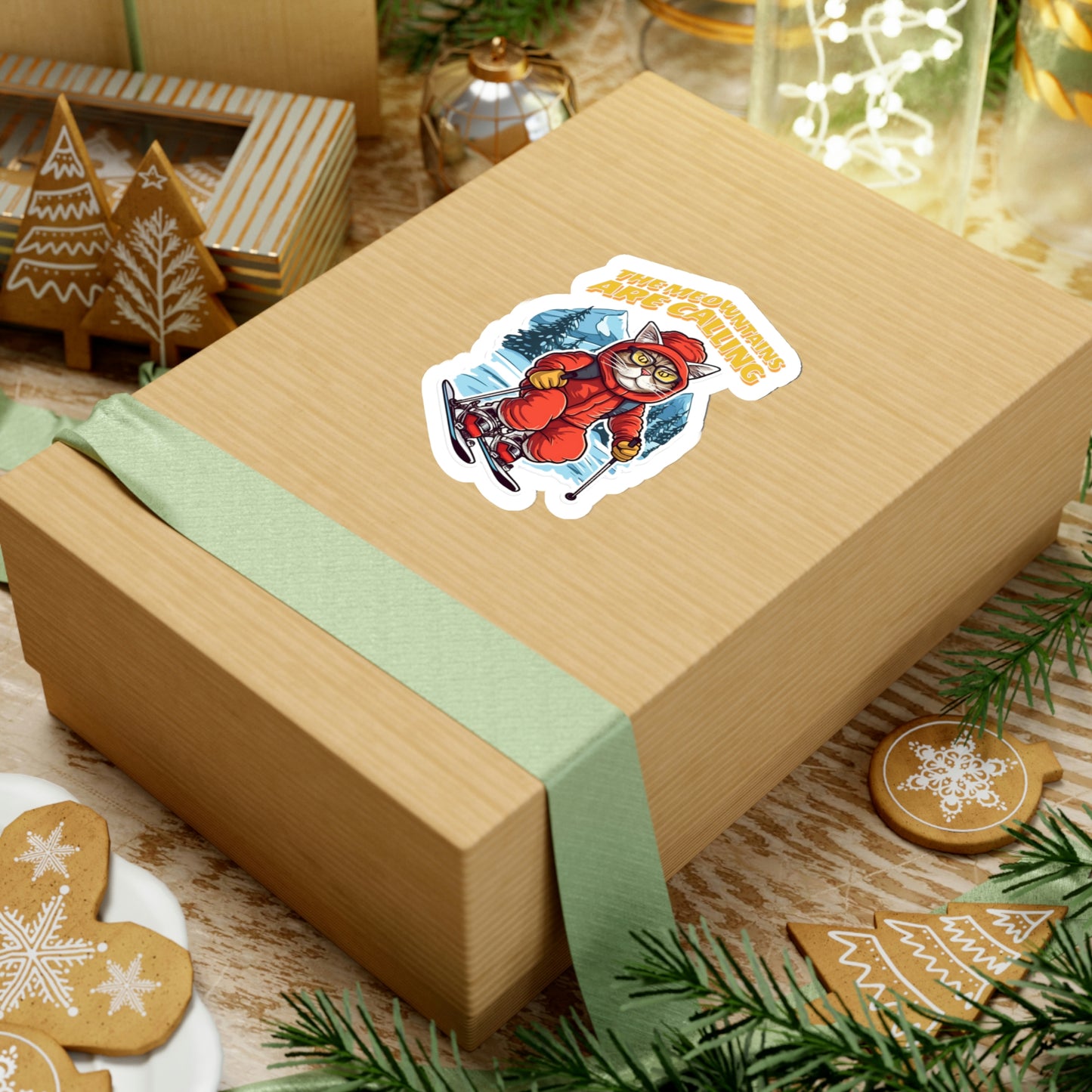 The Meownatins Are Calling Kiss-Cut Stickers