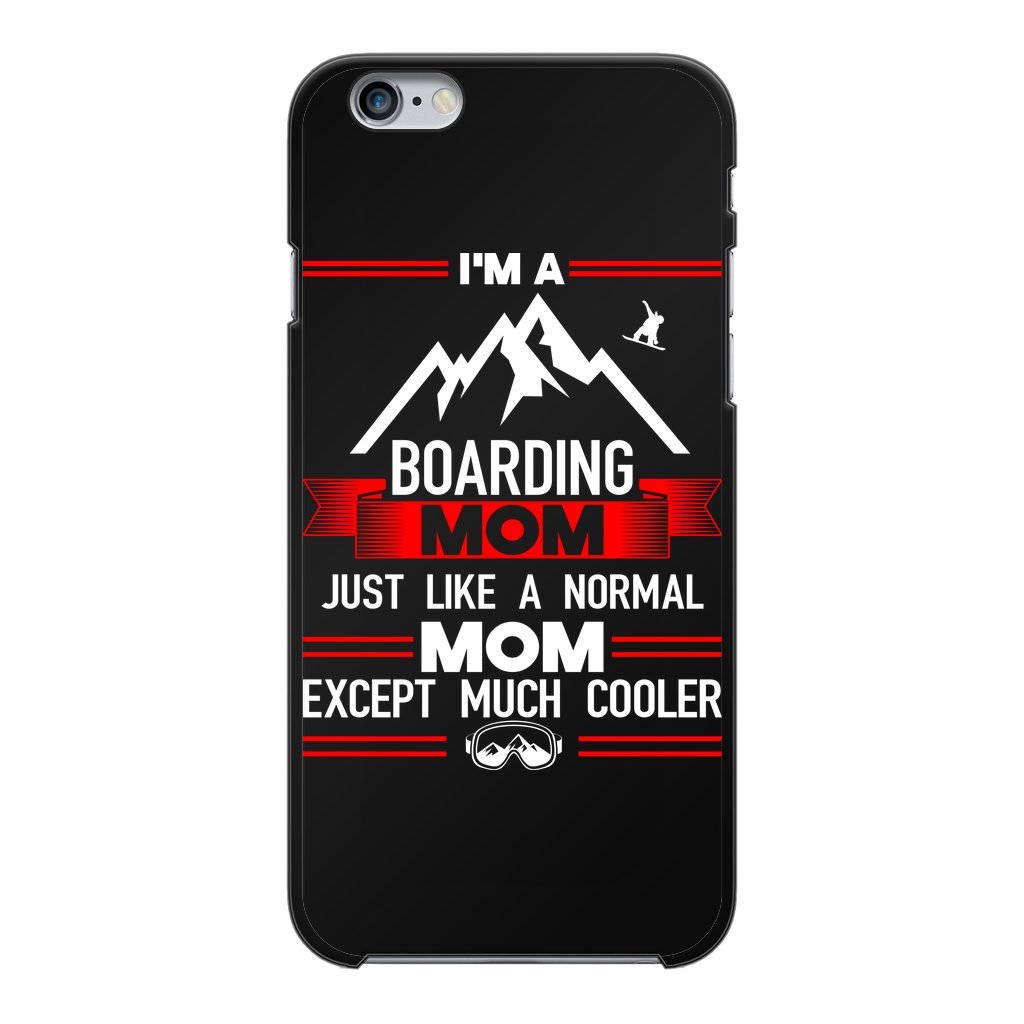 i&#39;m a boarding mom Back Printed Black Hard Phone Case - Powderaddicts