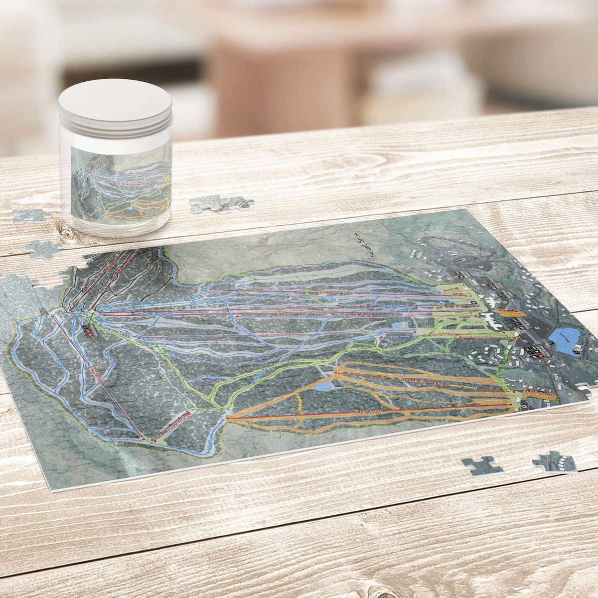 Mount Snow, Vermont Ski Trail Map Puzzle - Powderaddicts