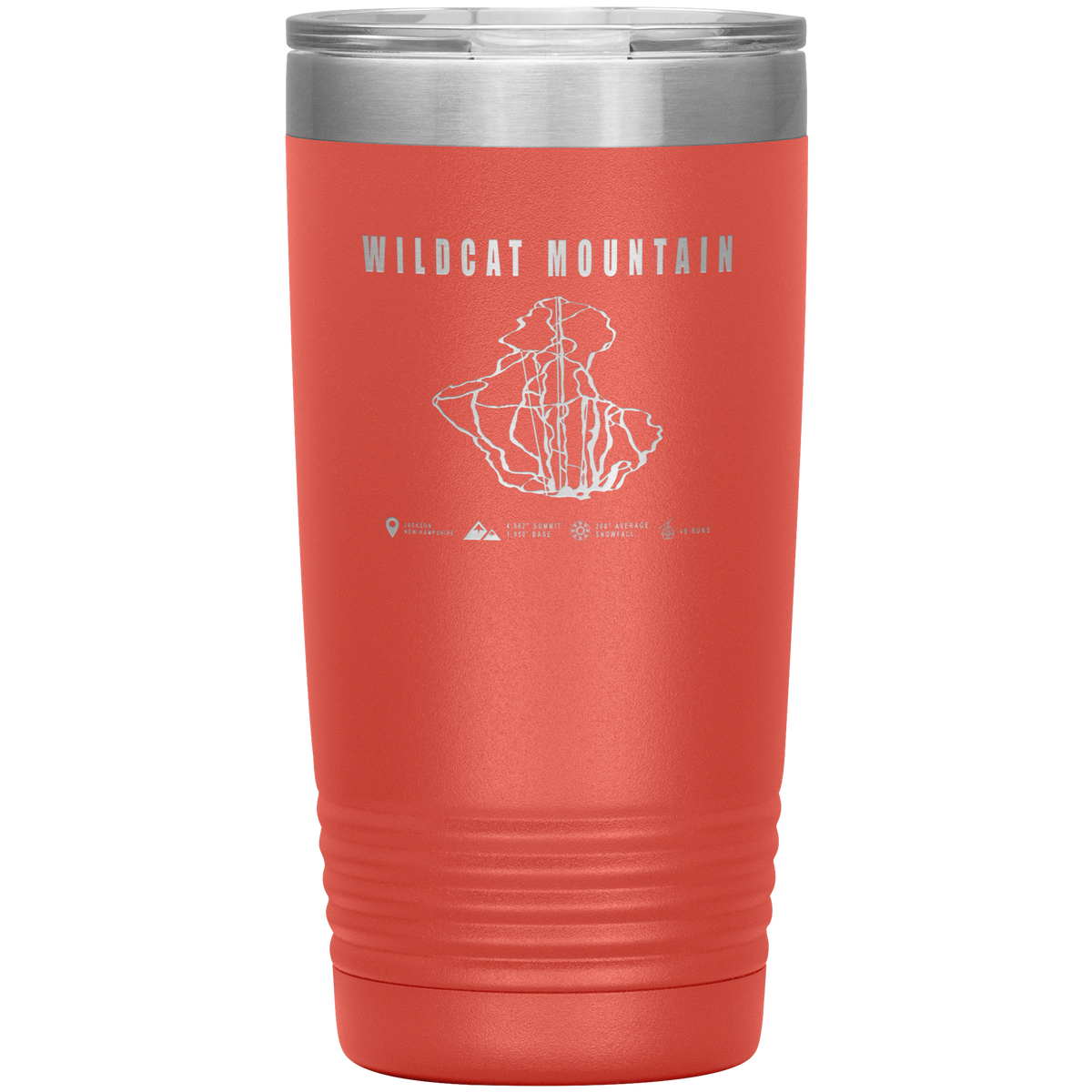 Wildcat Mountain, New Hampshire Ski Trail Map 20oz Tumbler - Powderaddicts