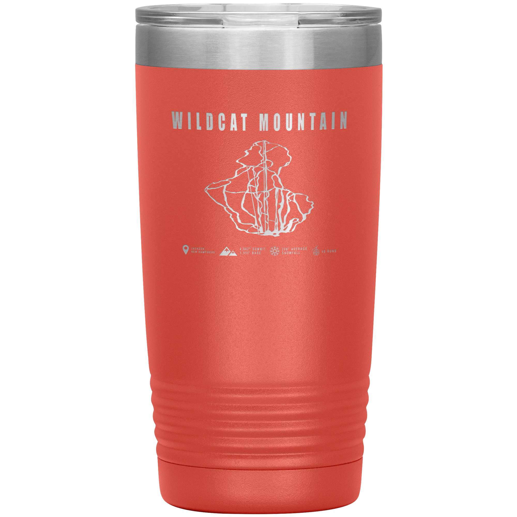 Wildcat Mountain, New Hampshire Ski Trail Map 20oz Tumbler - Powderaddicts