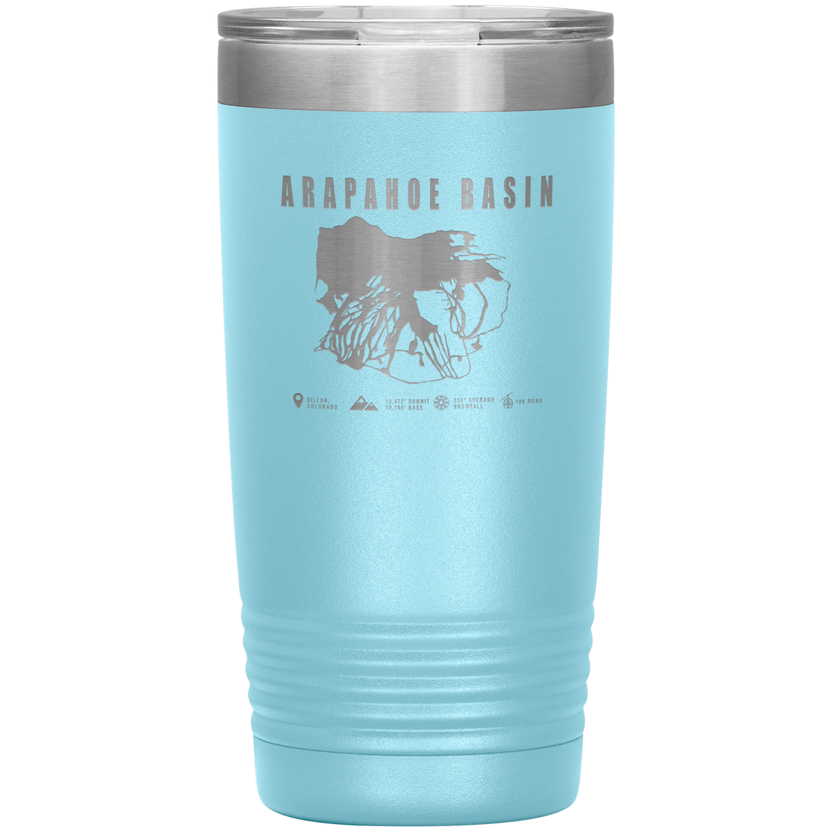 Arapahoe Basin,Colorado Ski Resort 20oz Tumbler - Powderaddicts