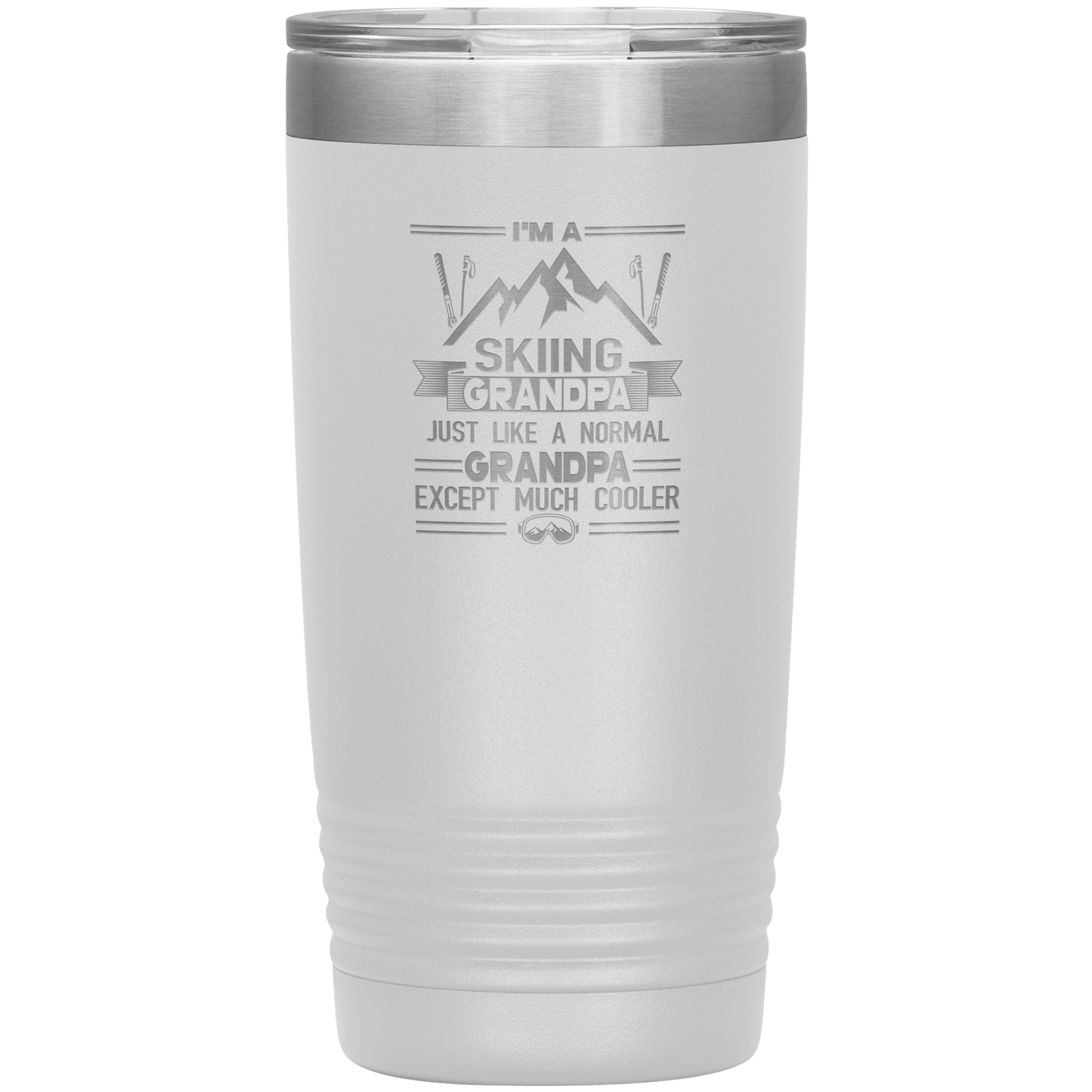 I'm A Skiing Mom 20oz Tumbler - Powderaddicts