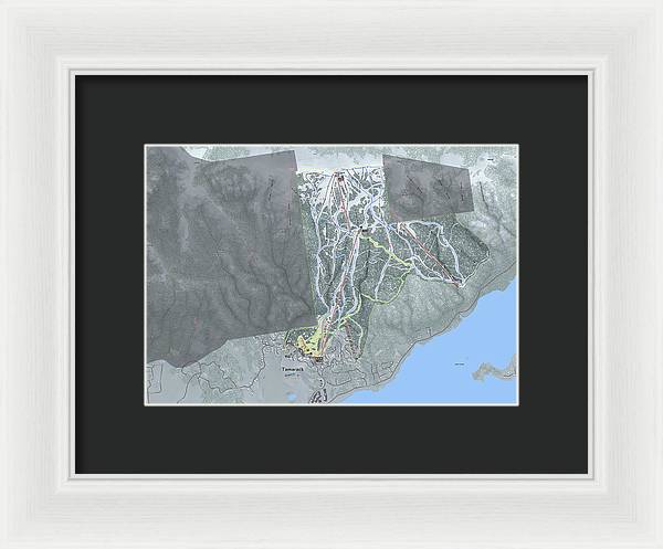 Tamarack Ski Trail Map - Framed Print - Powderaddicts