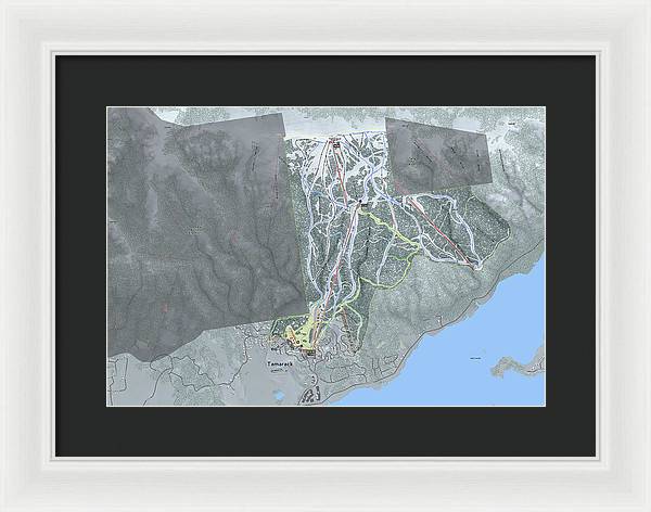 Tamarack Ski Trail Map - Framed Print - Powderaddicts