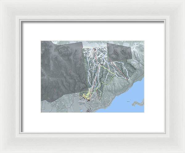 Tamarack Ski Trail Map - Framed Print - Powderaddicts