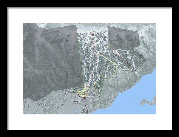Tamarack Ski Trail Map - Framed Print - Powderaddicts