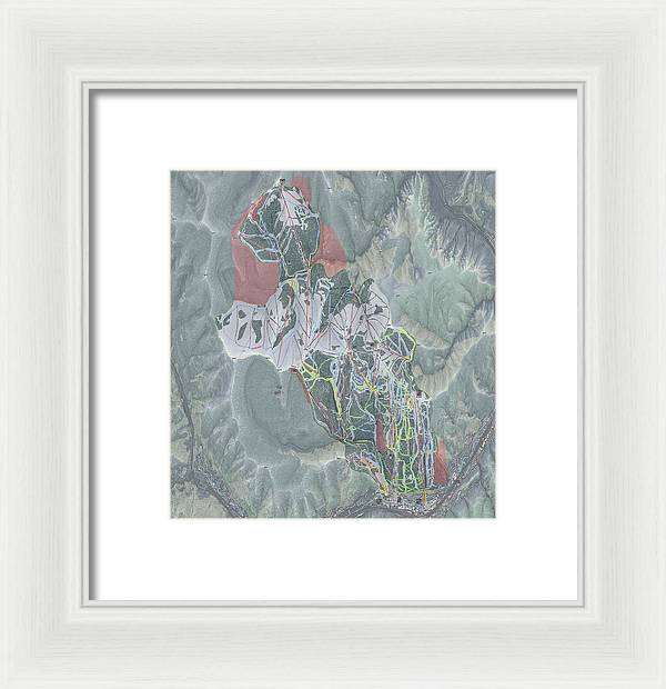 Vail Ski Trail Map - Framed Print - Powderaddicts