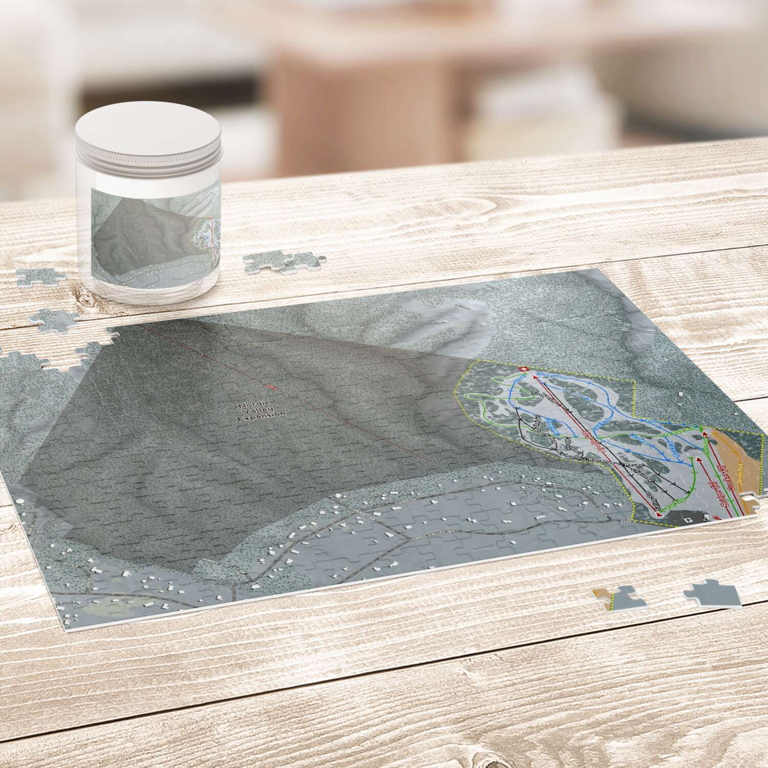Nordic Valley, Utah Ski Trail Map puzzle - Powderaddicts