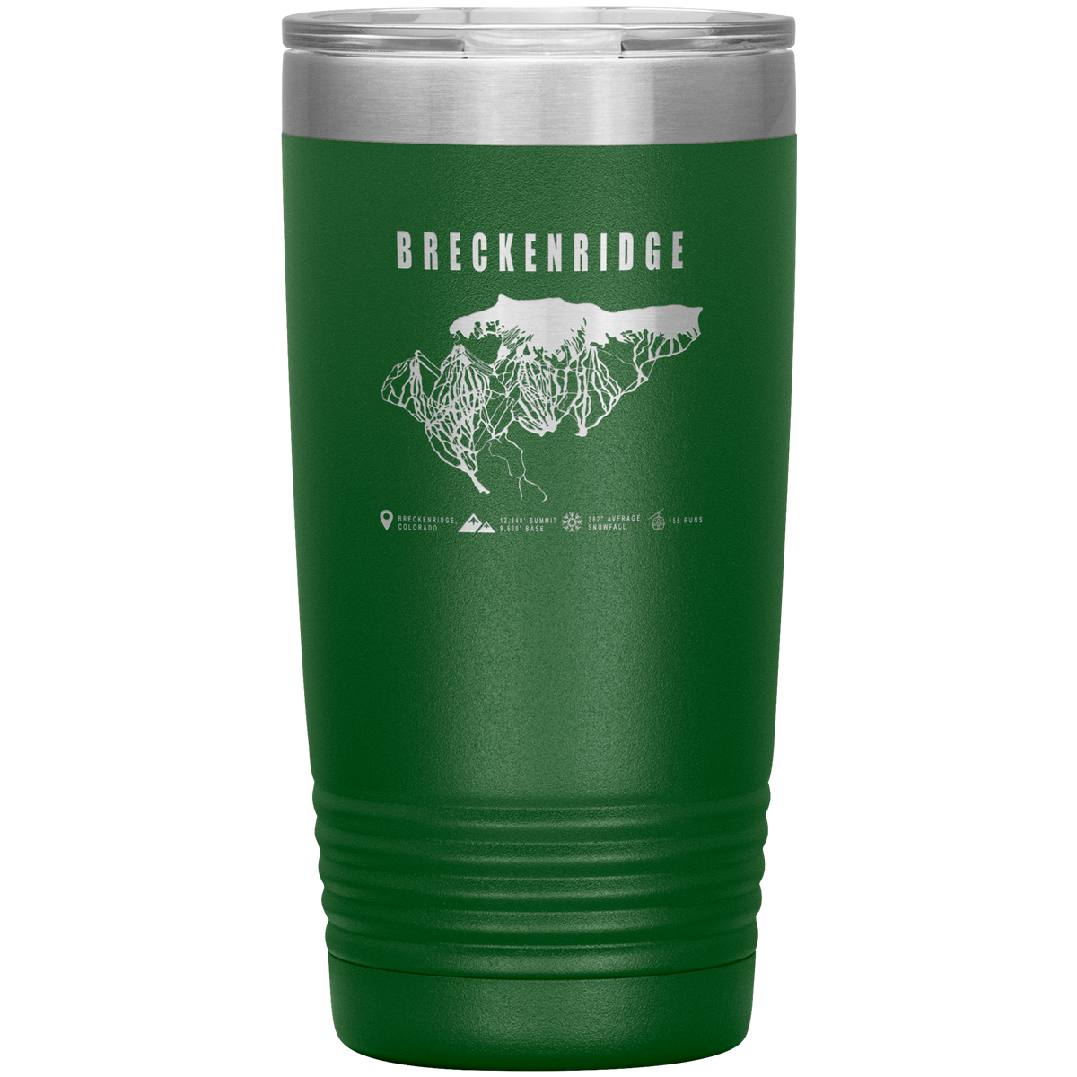 Breckenridge Colorado Ski Trail Map 20oz Tumbler - Powderaddicts