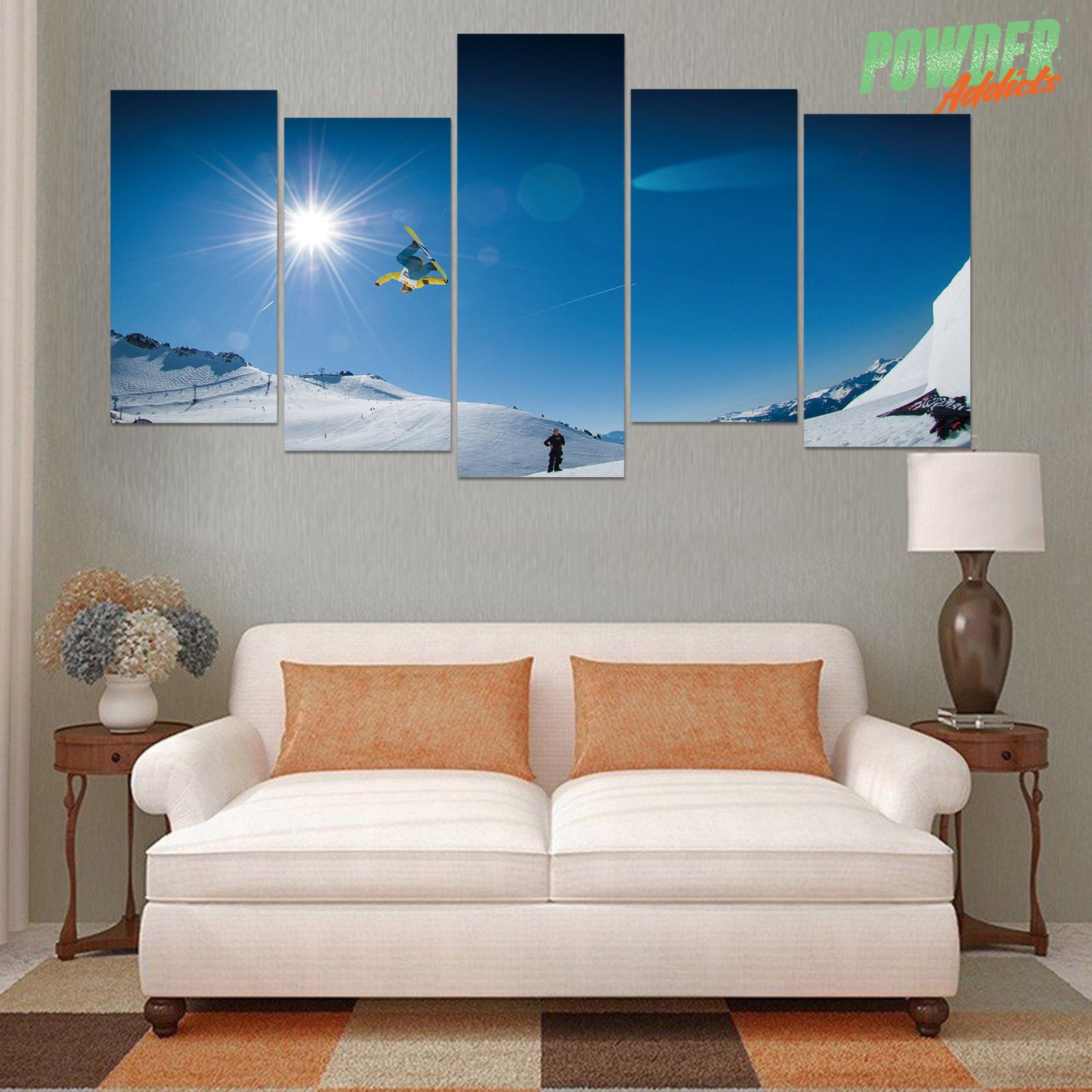 Pow Life 4 Piece Canvas - Powderaddicts