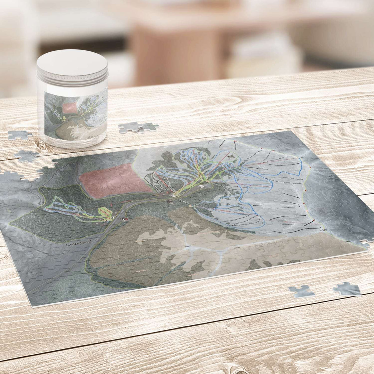 Loveland, Colorado Ski Trail Map Puzzles - Powderaddicts