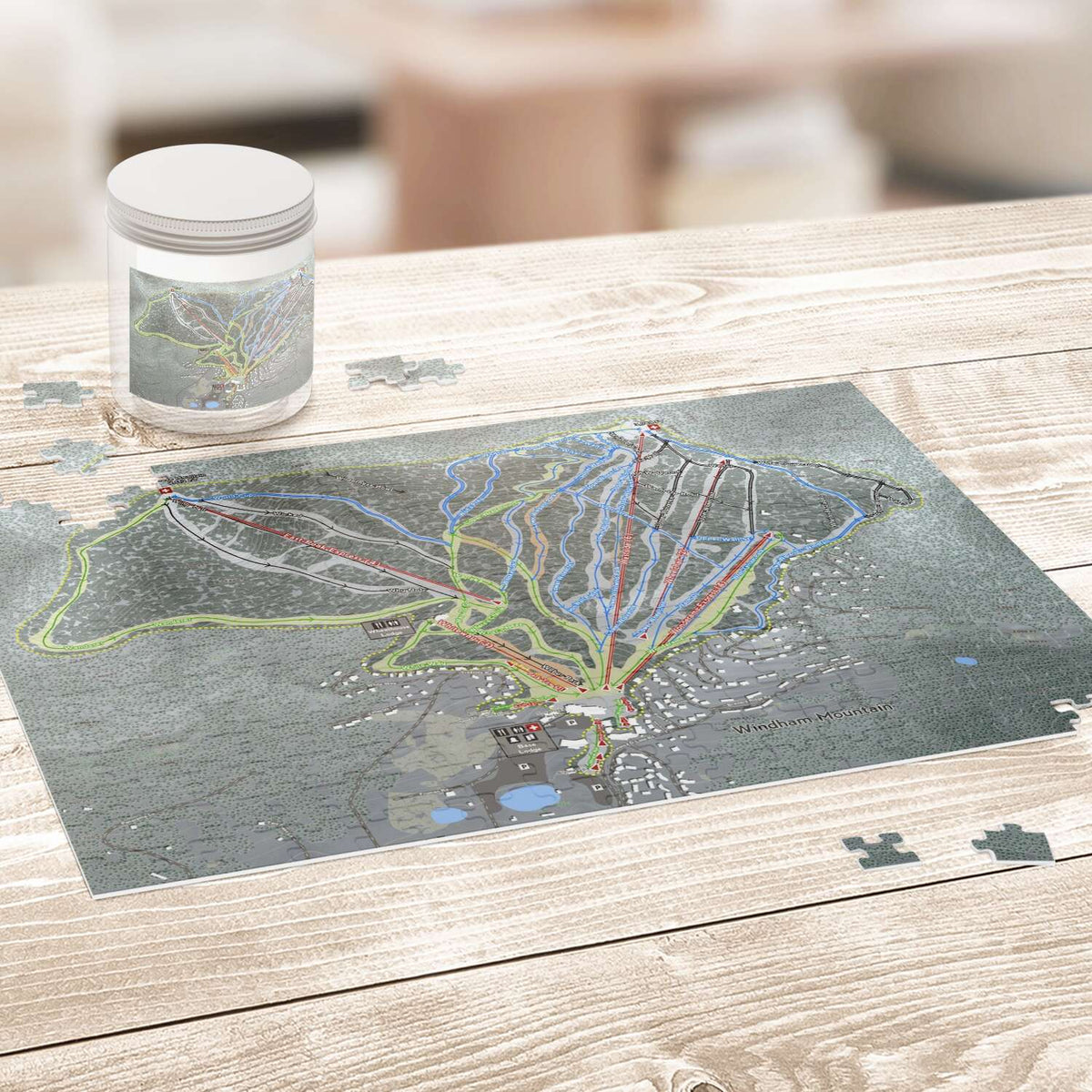 Windham New York Ski Trail Map Puzzles - Powderaddicts