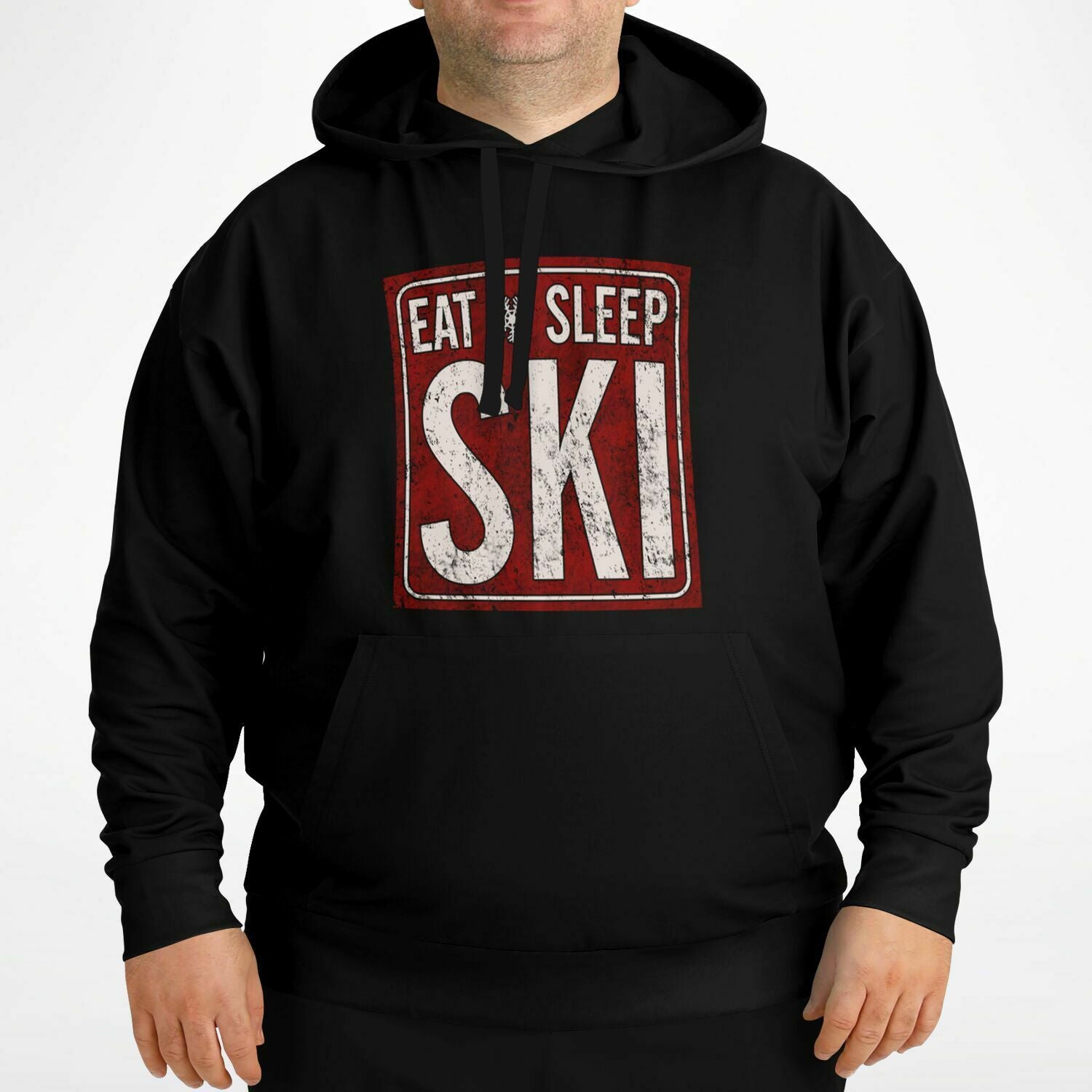 Eat Sleep Ski Plus-size Hoodie
