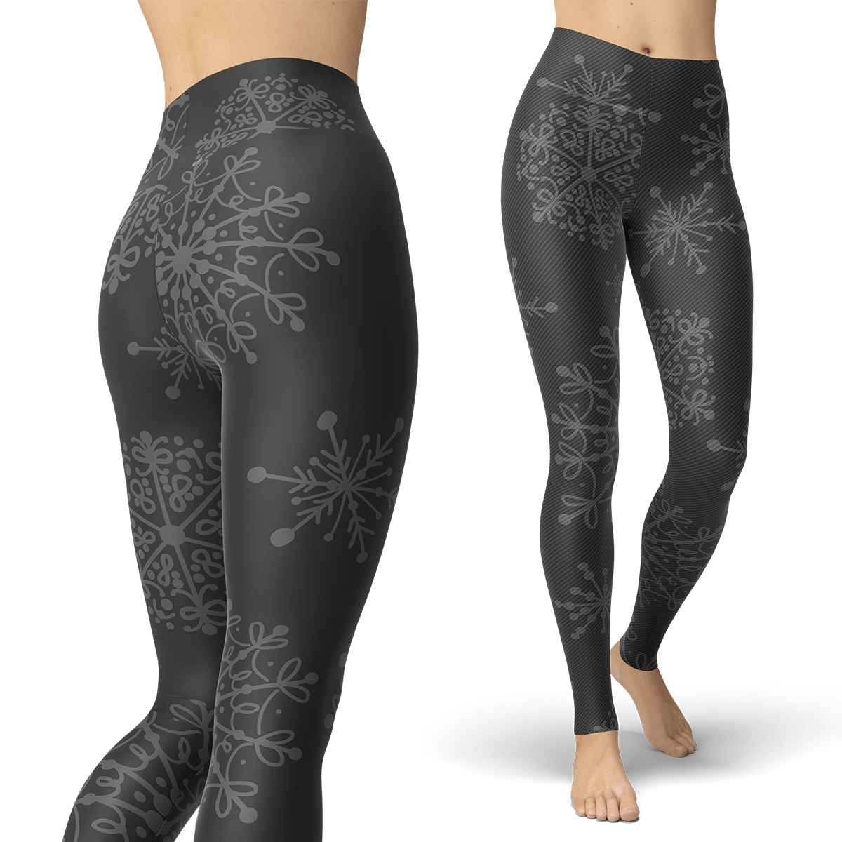 Charcoal and Grey Snow Leggings - Powderaddicts