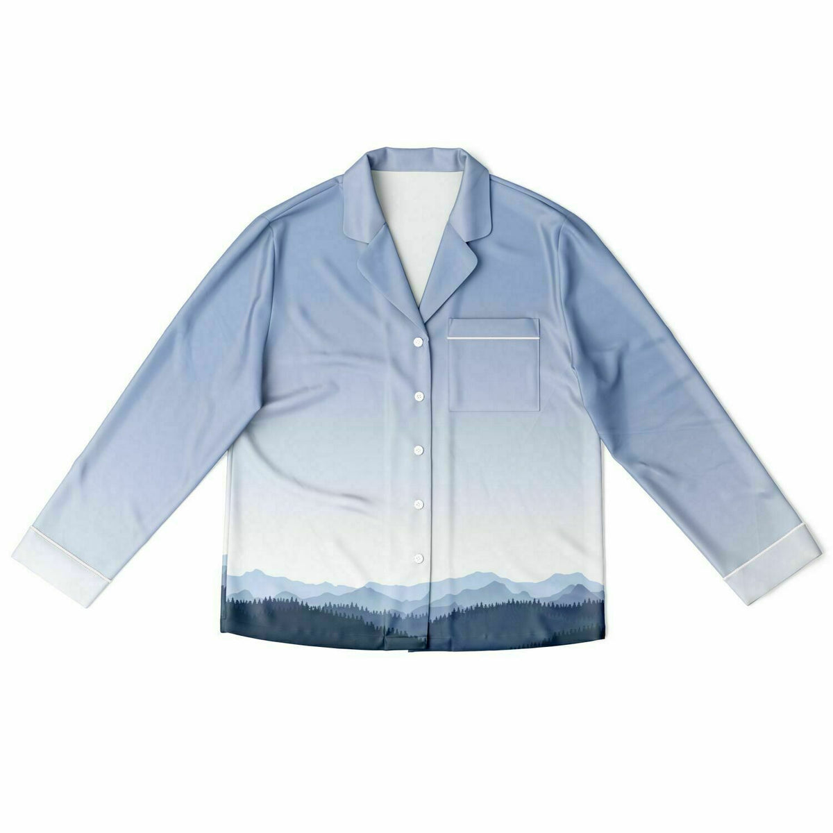 Mountain Gradient Satin Pajamas - Powderaddicts