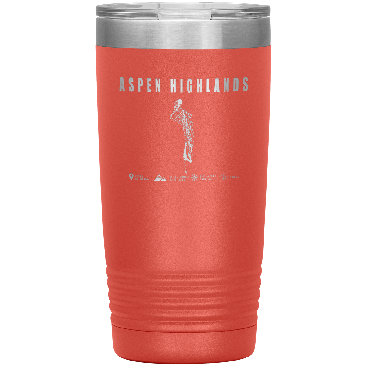 Aspen Highlands, Colorado Ski Resort 20oz Tumbler - Powderaddicts