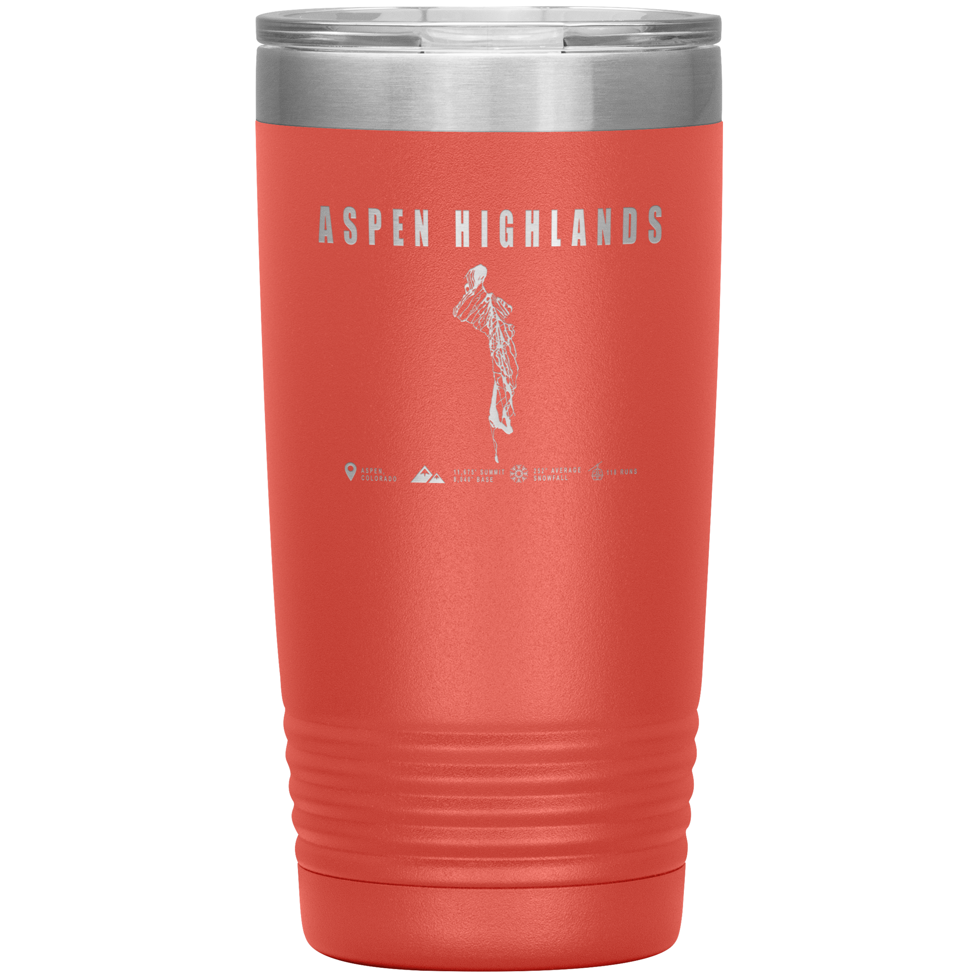 Aspen Highlands, Colorado Ski Resort 20oz Tumbler - Powderaddicts