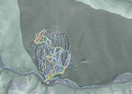 Sipapu Ski Trail Map - Art Print - Powderaddicts