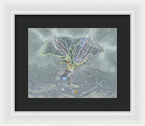 Windham Ski Trail Map - Framed Print - Powderaddicts