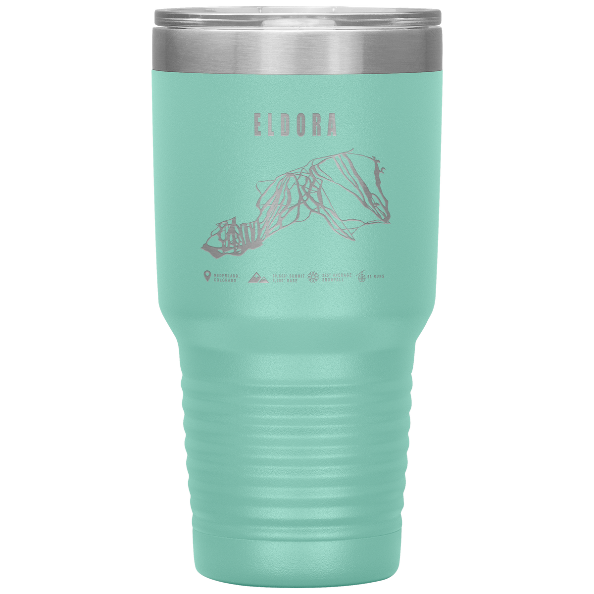 Eldora Colorado Ski Trail Map 30oz Tumbler - Powderaddicts
