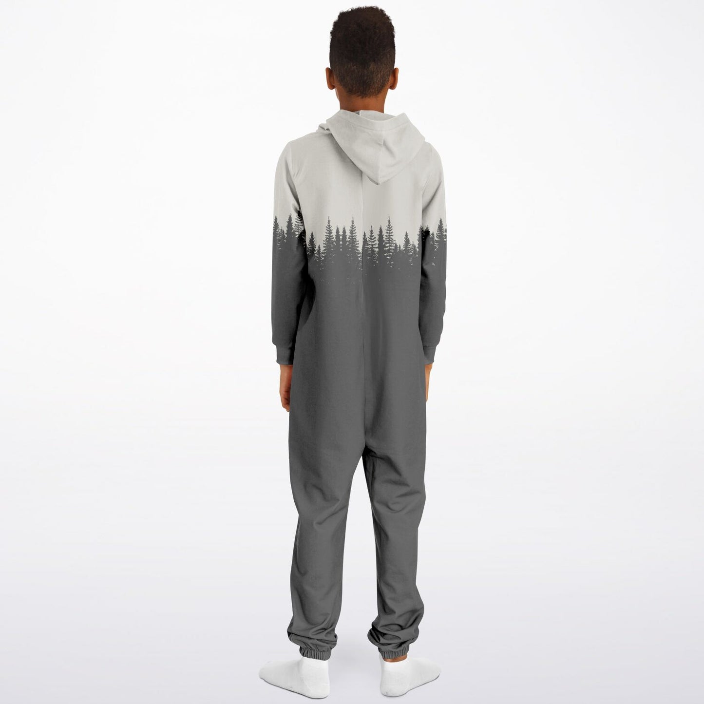 TREE OUTLINE HOODIE KIDS UNISEX JUMPSUIT