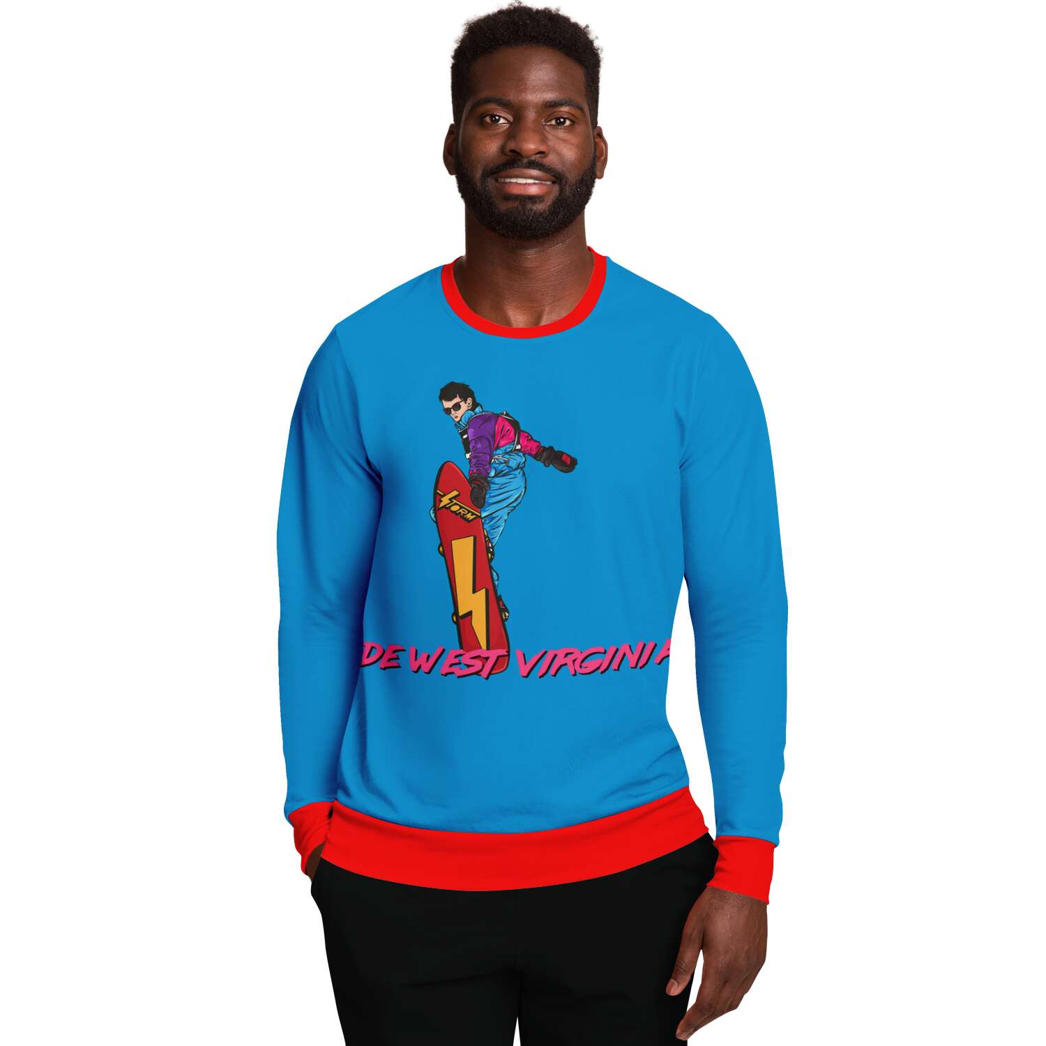 Ride West Virginia Ugly Christmas Sweater - Powderaddicts