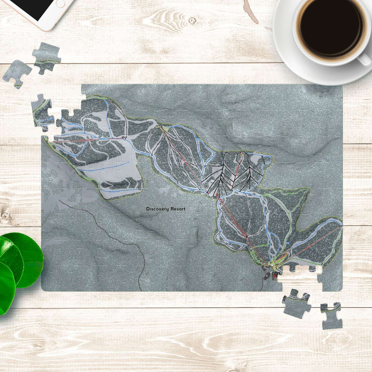 Discovery Montana Ski Trail Map Puzzle - Powderaddicts