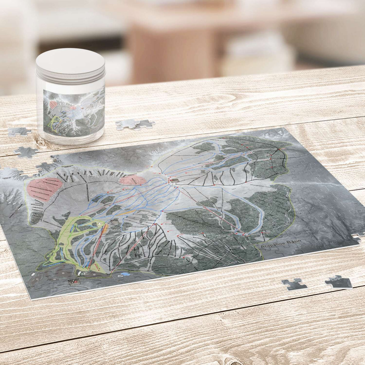 Arapahoe Basin, Colorado Ski Trail Map Puzzles - Powderaddicts