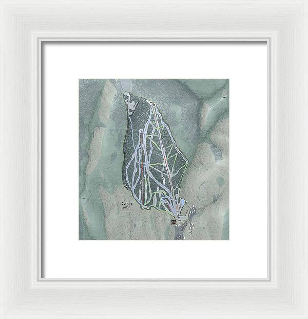 Cuchara Ski Trail Map - Framed Print - Powderaddicts