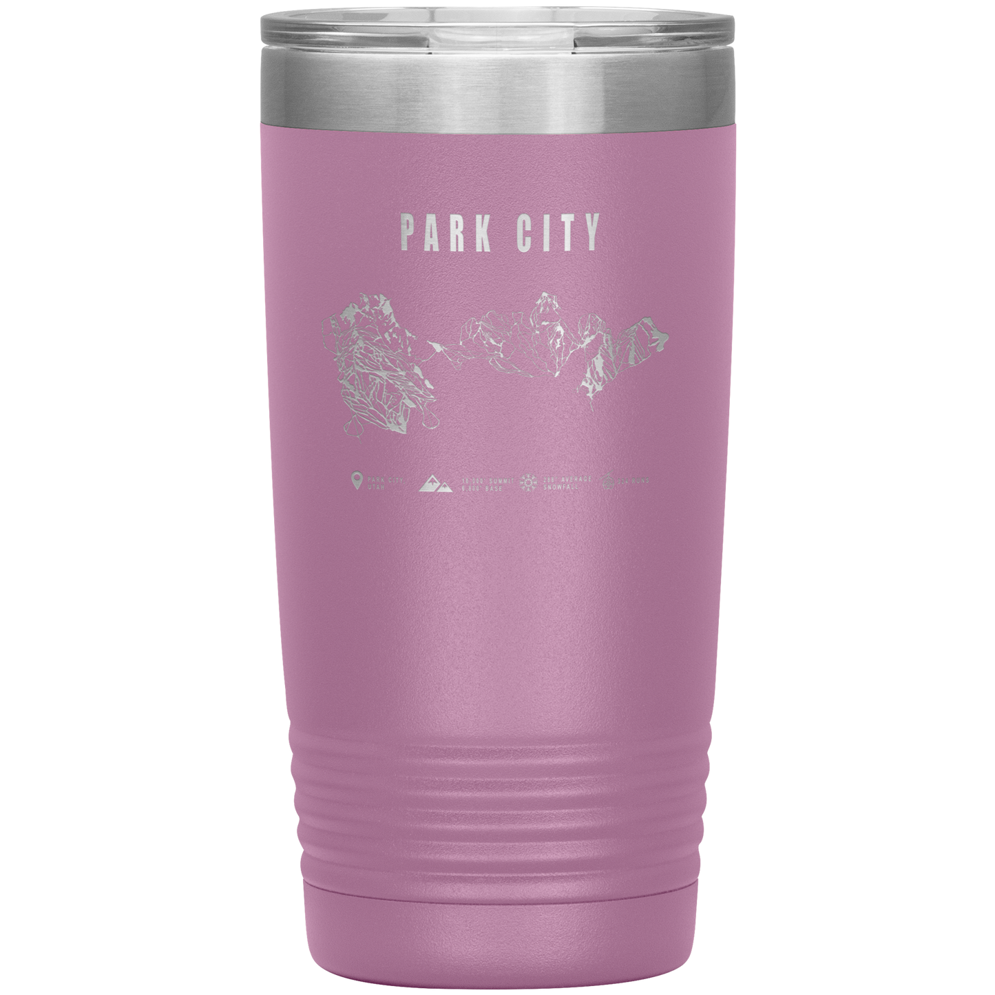 Park city,Utah Ski Trail Map 20oz Tumbler - Powderaddicts