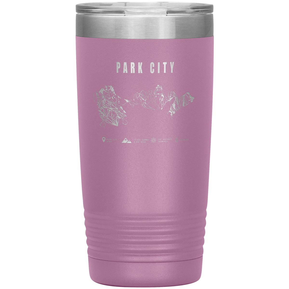 Park city,Utah Ski Trail Map 20oz Tumbler - Powderaddicts