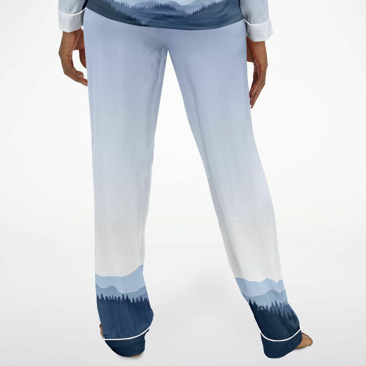 Mountain Gradient Satin Pajamas - Powderaddicts