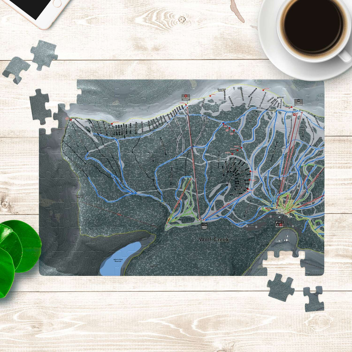 WolfCreek, Colorado Ski Trail Map Puzzles - Powderaddicts
