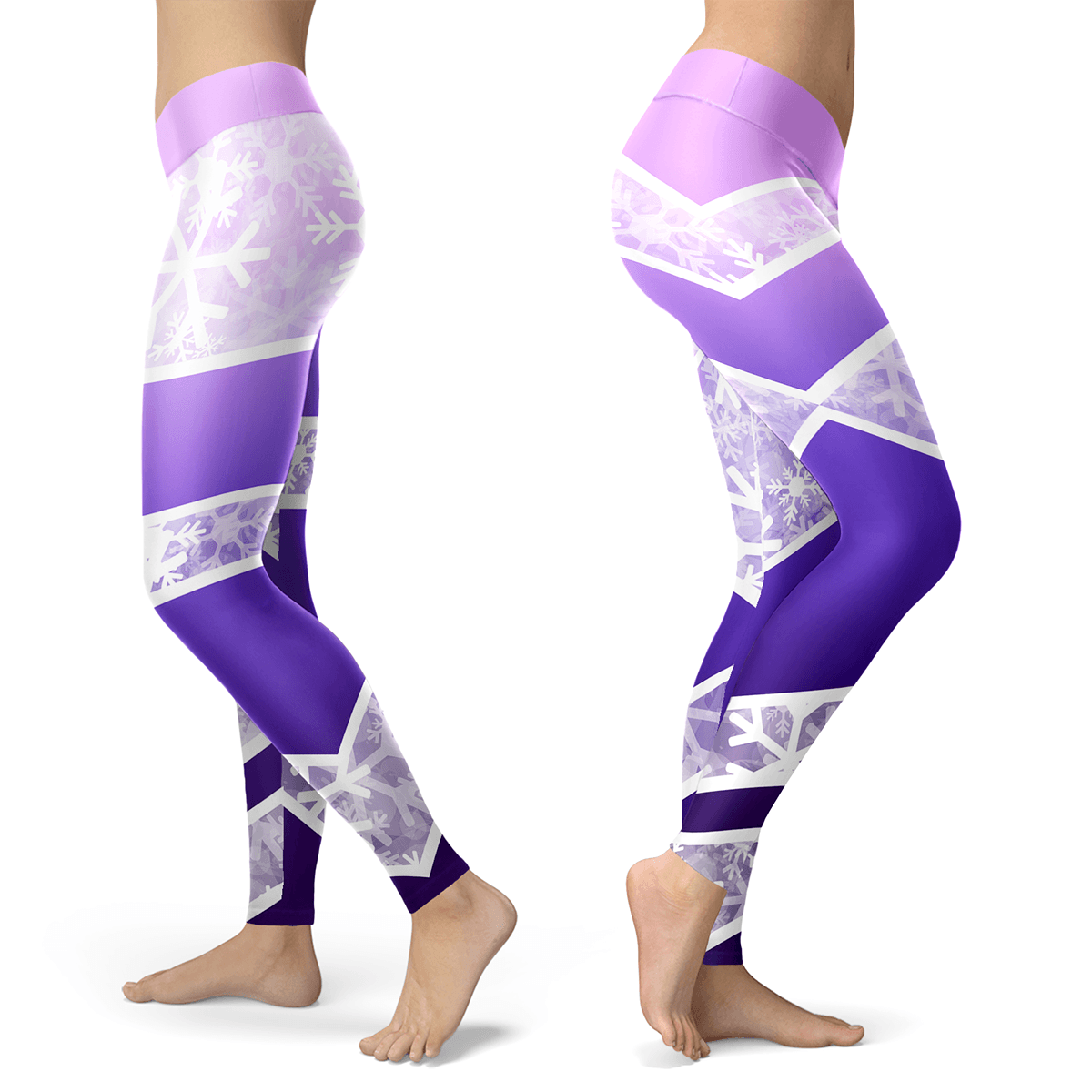 Segmented Ombre Leggings - Powderaddicts