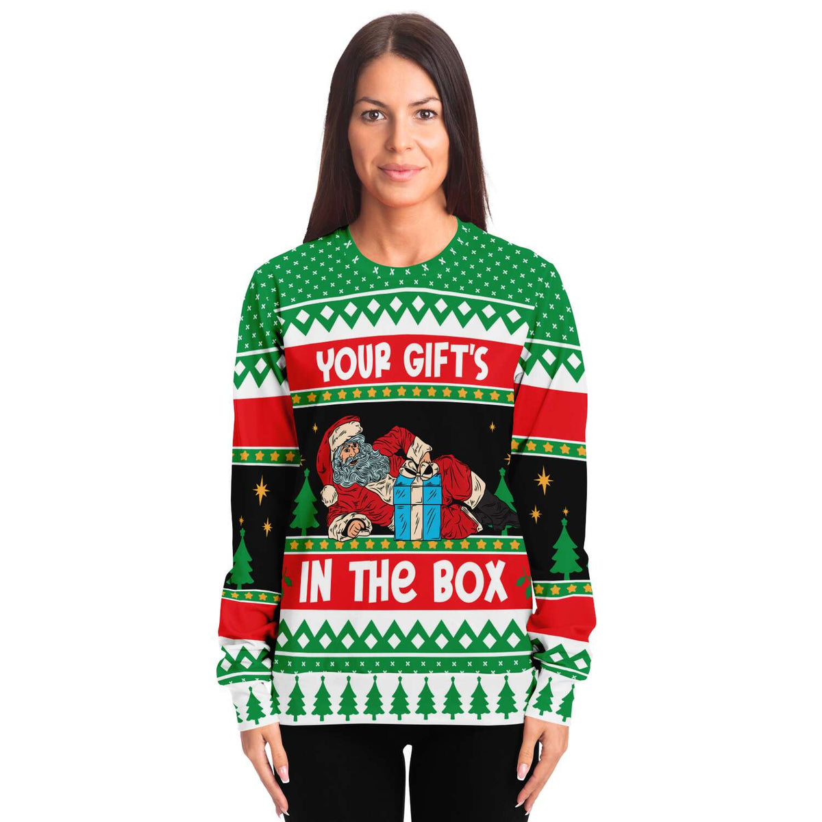 The Gift&#39;s In The Box Ugly Christmas Sweater - Powderaddicts