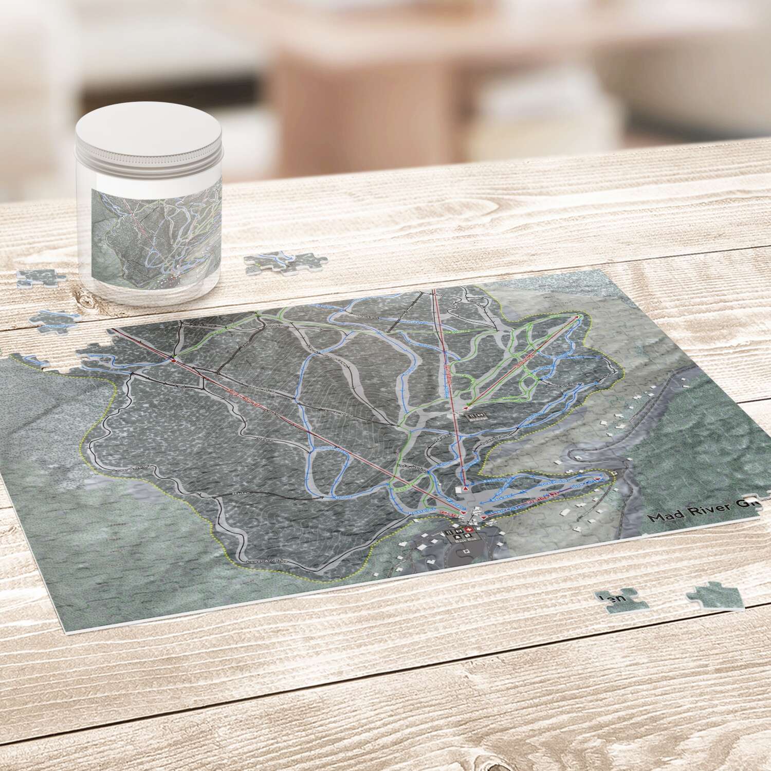 Mad River Glen, Vermont Ski Trail Map Puzzle - Powderaddicts