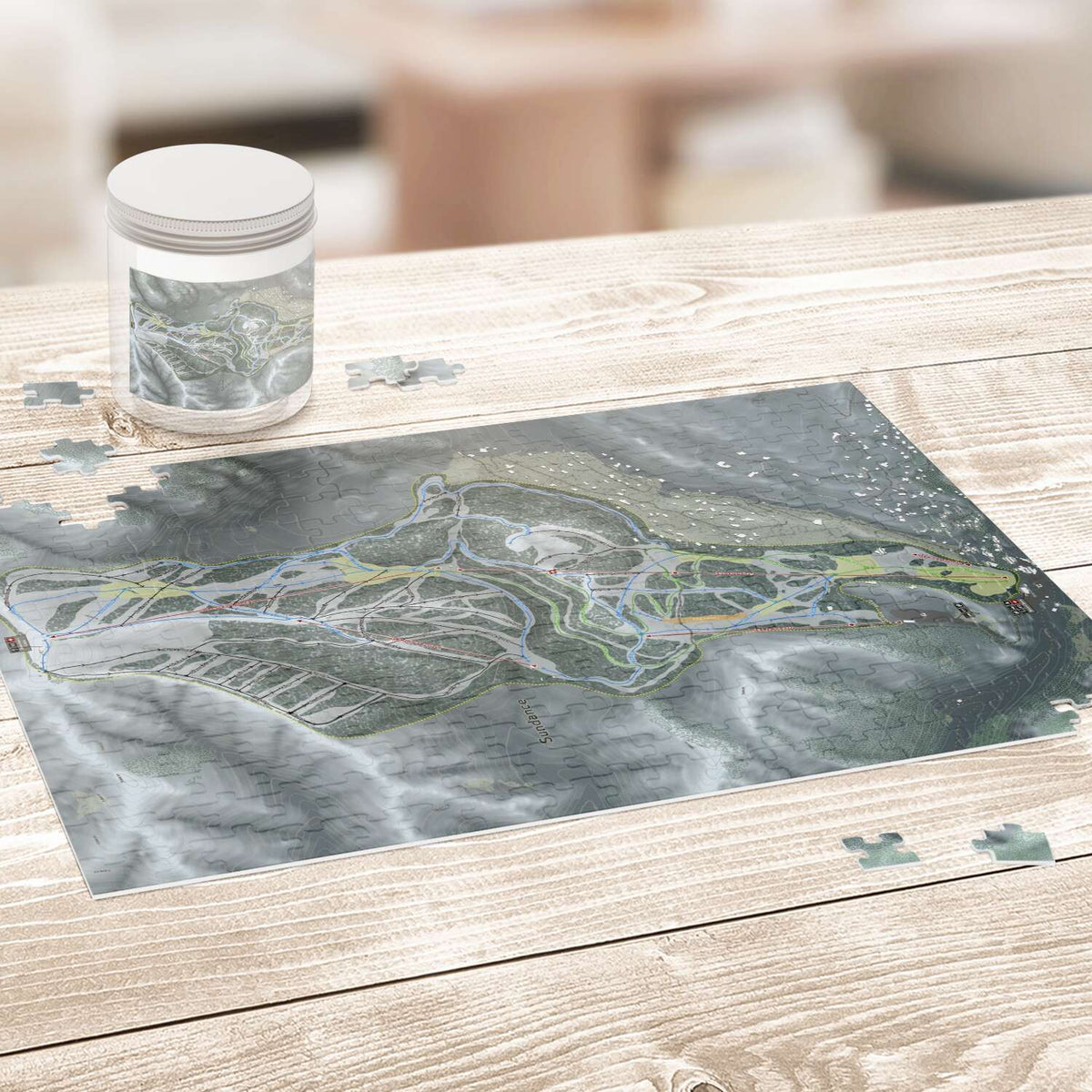 Sundance, Utah Ski Trail Map Puzzle - Powderaddicts