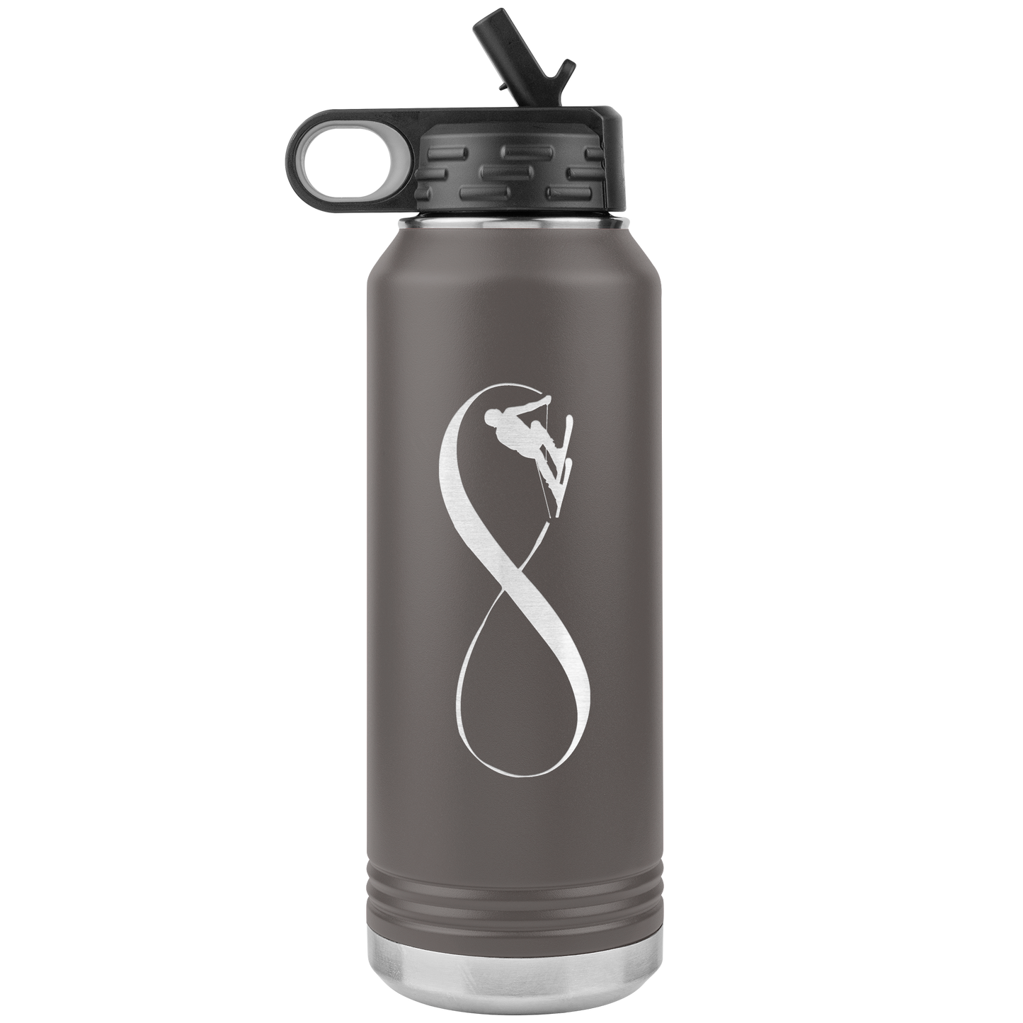 Infinity Skiing 32oz Water Bottle Tumbler - Powderaddicts
