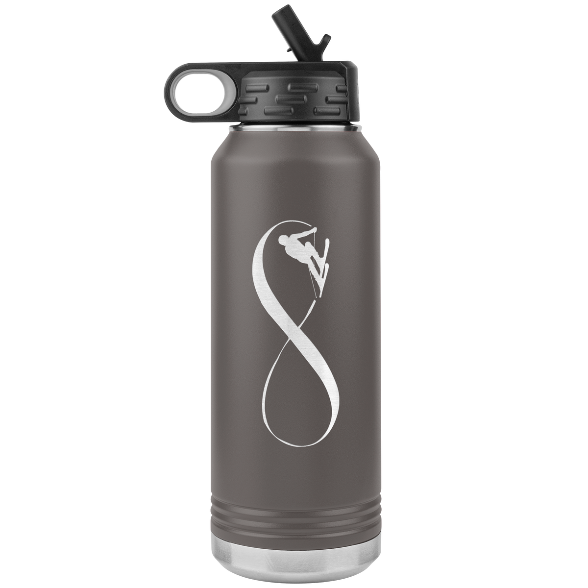 Infinity Skiing 32oz Water Bottle Tumbler - Powderaddicts