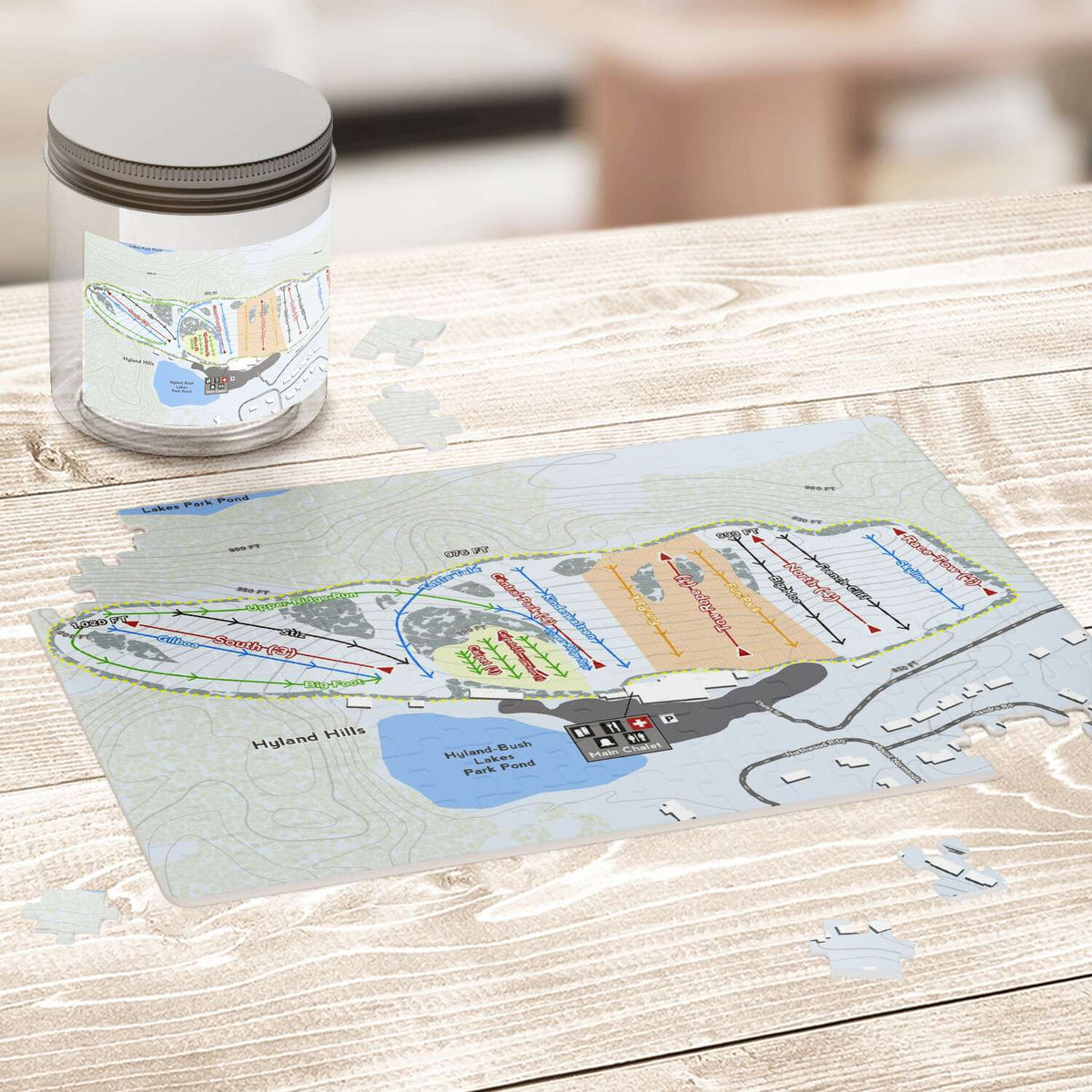 Hyland Hills Minnesota Ski Trail Map Puzzles - Powderaddicts