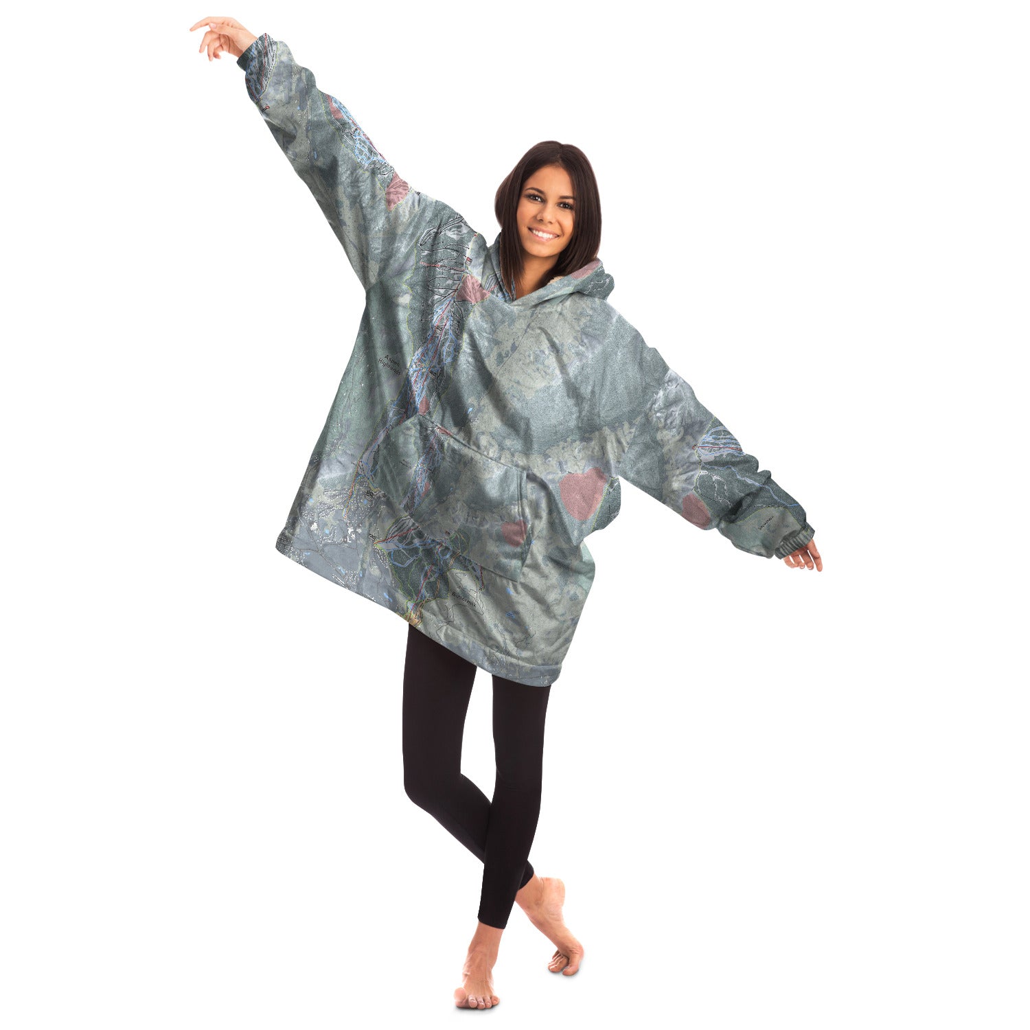 Aspen Snowmass, Colorado Ski Trail Map - Snuggie - Powderaddicts