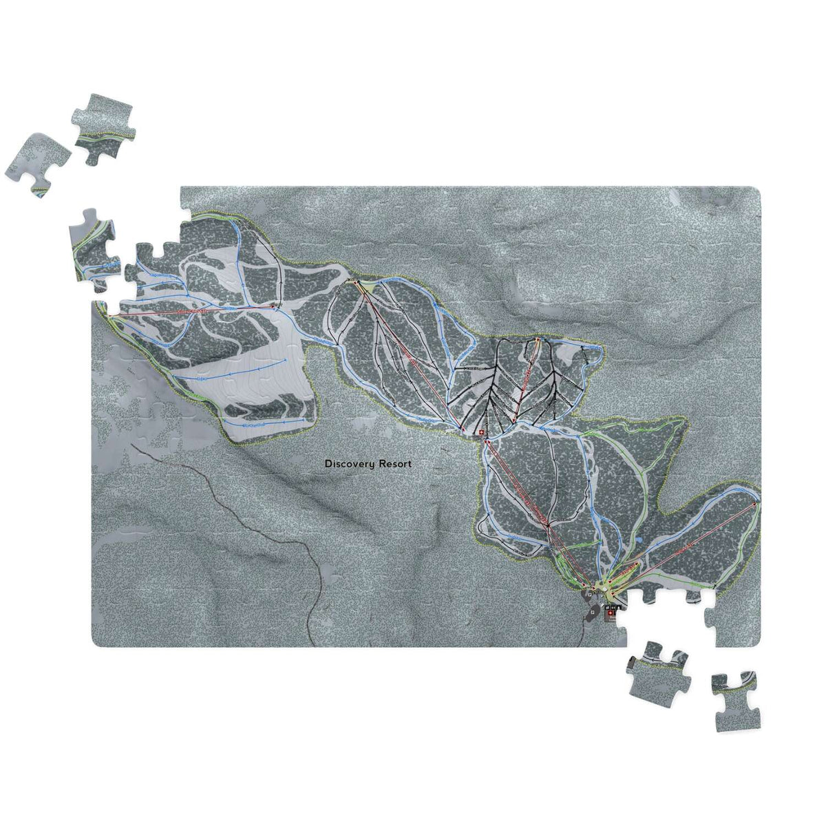 Discovery Montana Ski Trail Map Puzzle - Powderaddicts