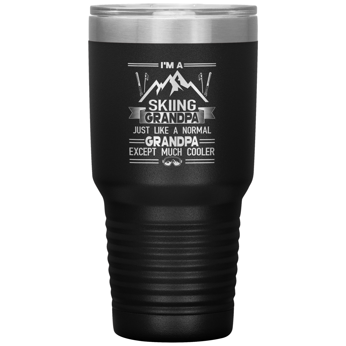 I'm A Skiing Grandpa 30oz Tumbler - Powderaddicts