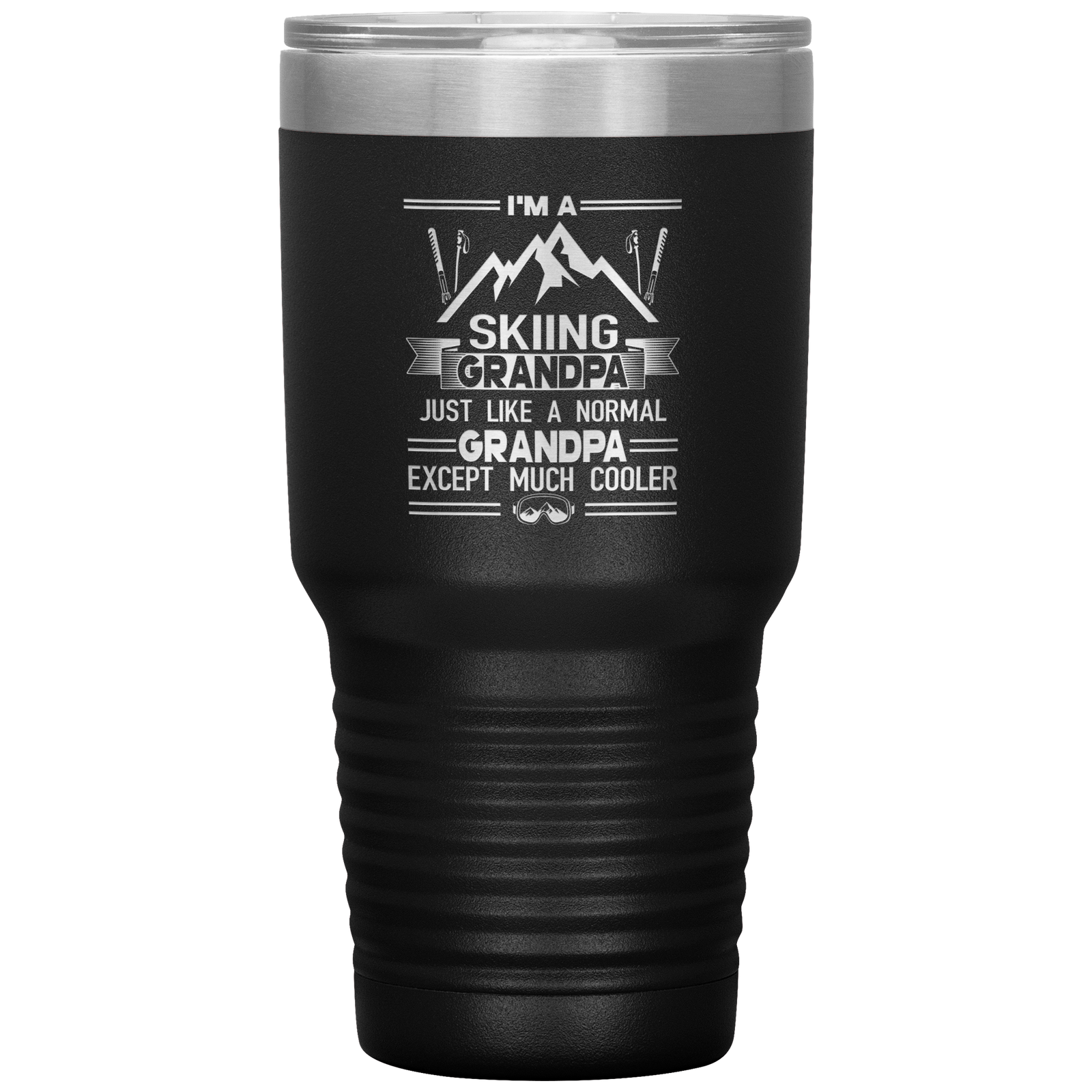 I'm A Skiing Grandpa 30oz Tumbler - Powderaddicts