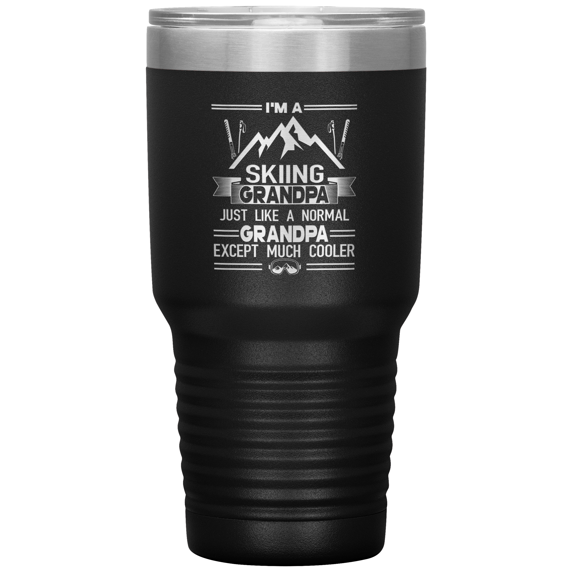 I'm A Skiing Grandpa 30oz Tumbler - Powderaddicts