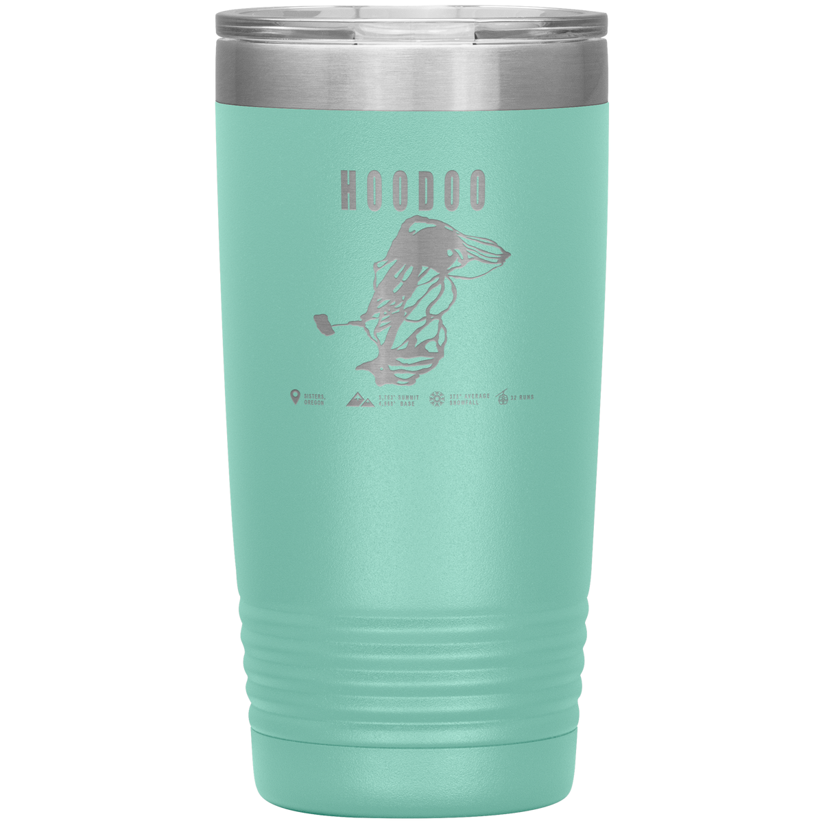Hoodoo, Oregon Ski Trail Map 20oz Tumbler - Powderaddicts