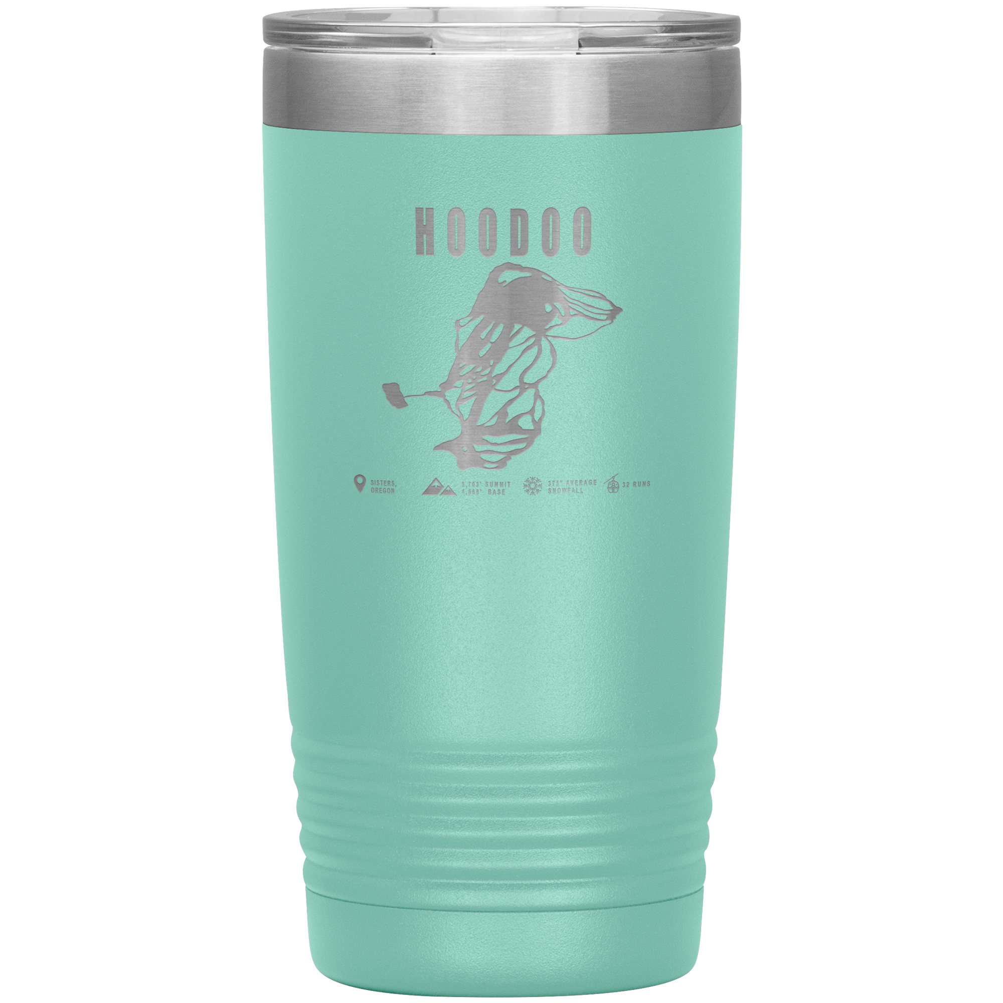 Hoodoo, Oregon Ski Trail Map 20oz Tumbler - Powderaddicts